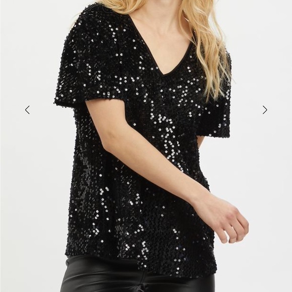 Kaffe Kacolene Sequin Blouse - size XS - Picture 8 of 8